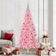 Vidaxl kerstboom roze 210 cm pvc