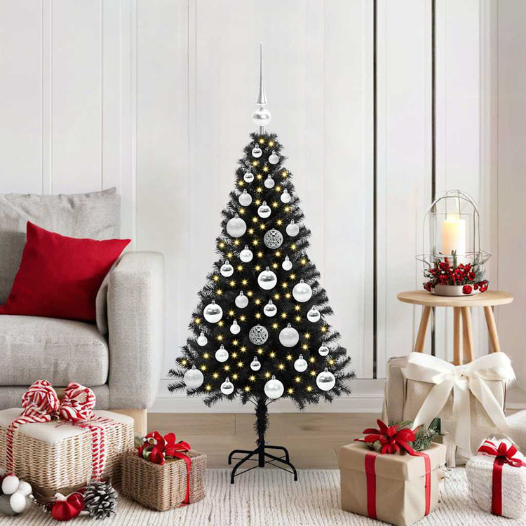 Vidaxl kerstboom zwart 120 cm pvc