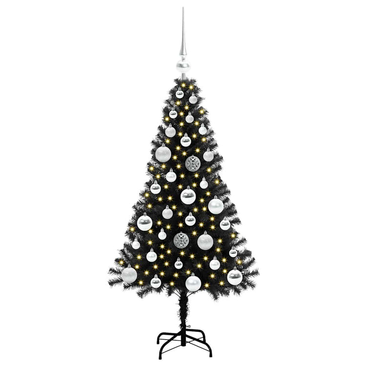 Vidaxl kerstboom zwart 120 cm pvc