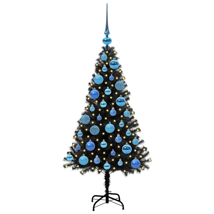 Vidaxl kerstboom zwart 120 cm pvc