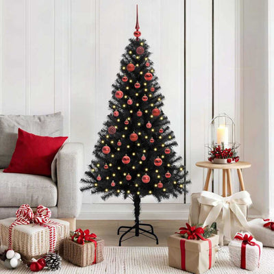 Vidaxl kerstboom zwart 150 cm pvc