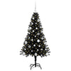 Vidaxl kerstboom met 150 led met standaard zwart 150 cm pvc