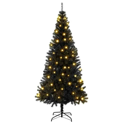 Vidaxl kerstboom met 300 led met standaard zwart 180 cm pvc