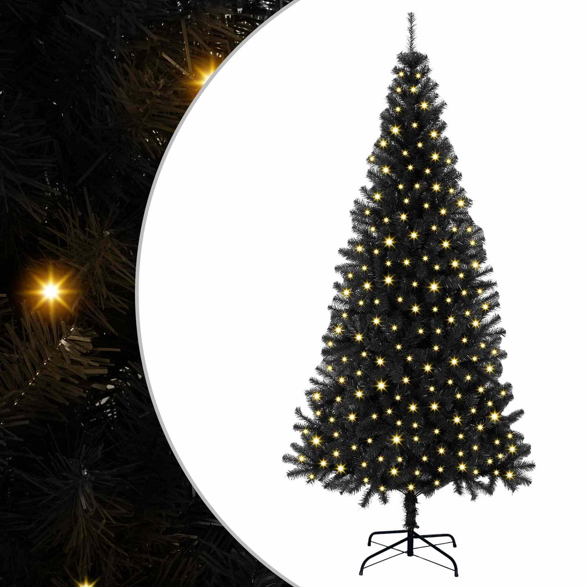 Vidaxl kerstboom zwart 180 cm pvc