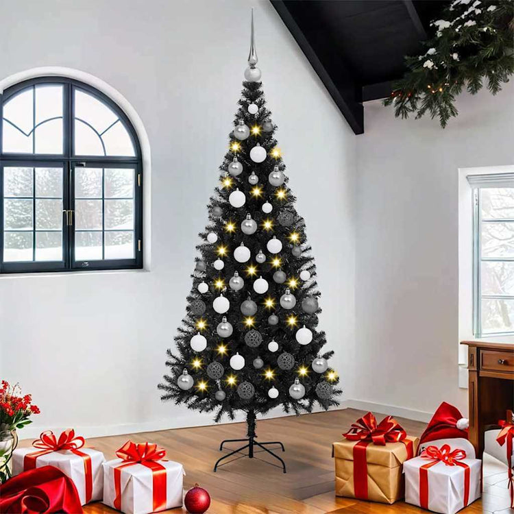 Vidaxl kerstboom zwart 180 cm pvc