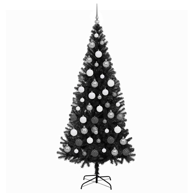 Vidaxl kerstboom zwart 180 cm pvc