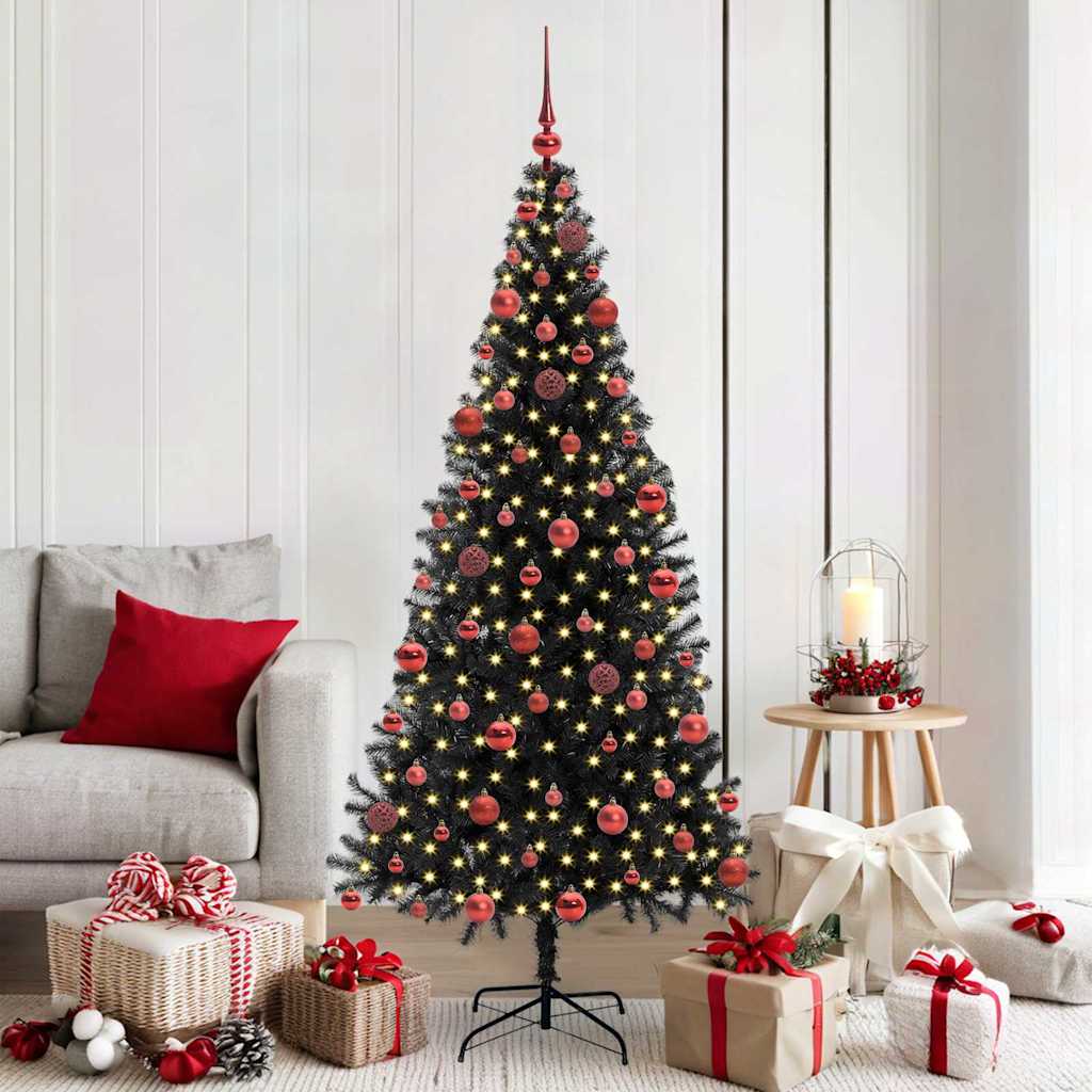 Vidaxl kerstboom zwart 180 cm pvc