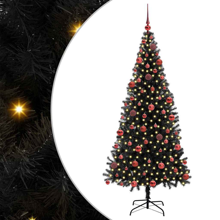 Vidaxl kerstboom zwart 180 cm pvc