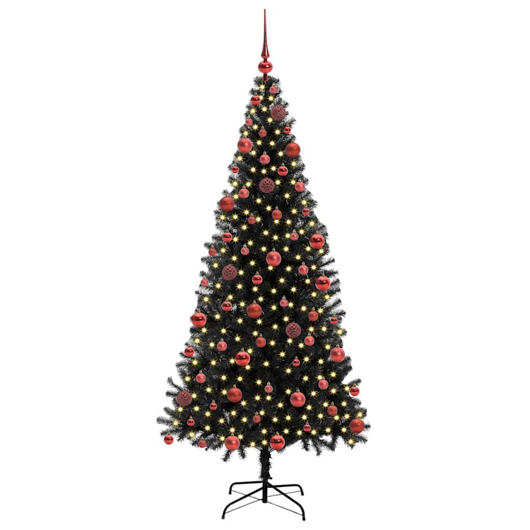 Vidaxl kerstboom zwart 180 cm pvc
