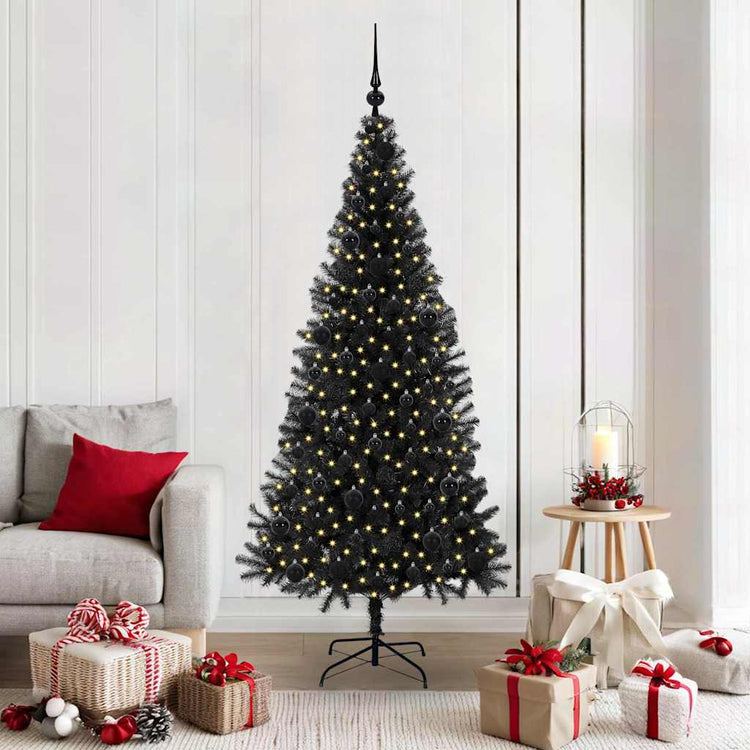 Vidaxl kerstboom zwart 180 cm pvc
