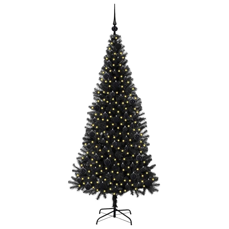 Vidaxl kerstboom zwart 180 cm pvc