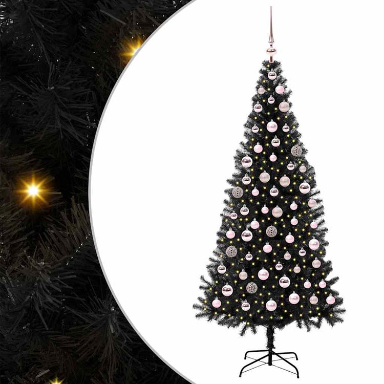 Vidaxl kerstboom zwart 180 cm pvc