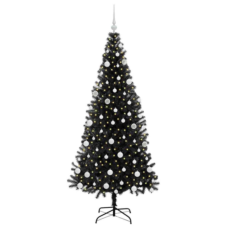 Vidaxl kerstboom zwart 180 cm pvc