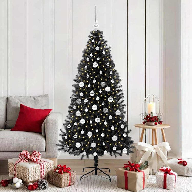 Vidaxl kerstboom zwart 180 cm pvc