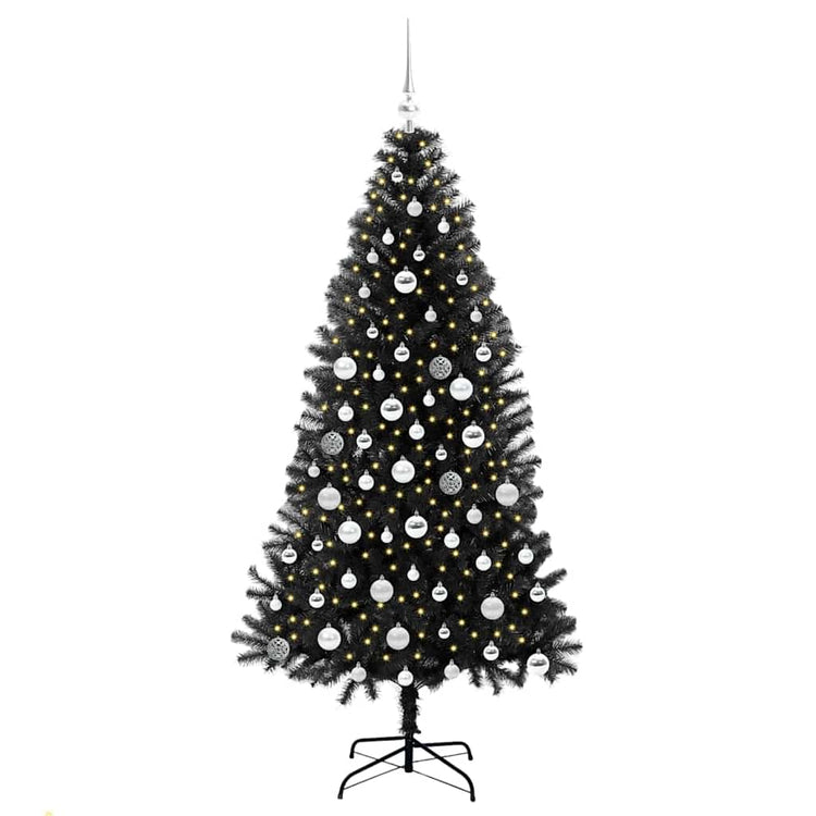 Vidaxl kerstboom zwart 180 cm pvc