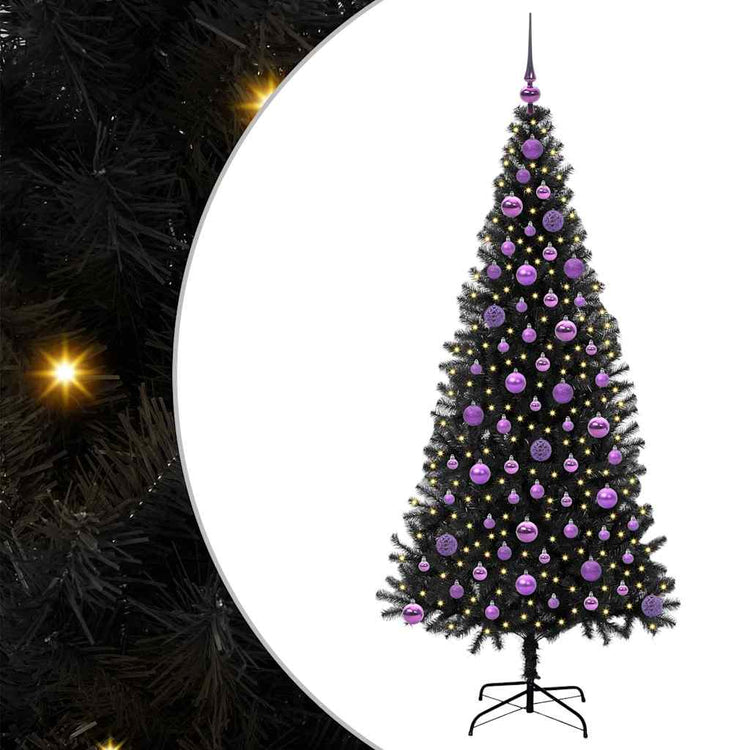 Vidaxl kerstboom zwart 180 cm pvc