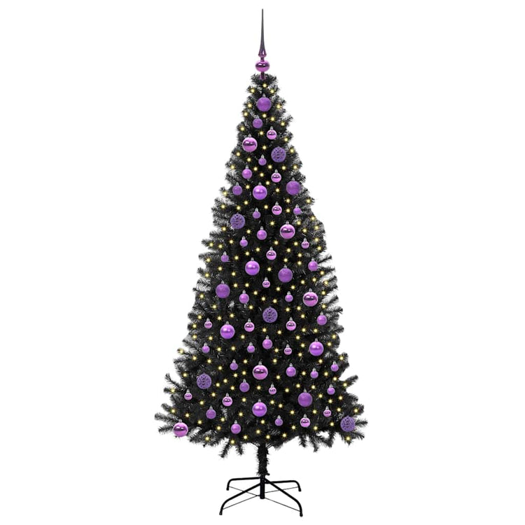 Vidaxl kerstboom zwart 180 cm pvc