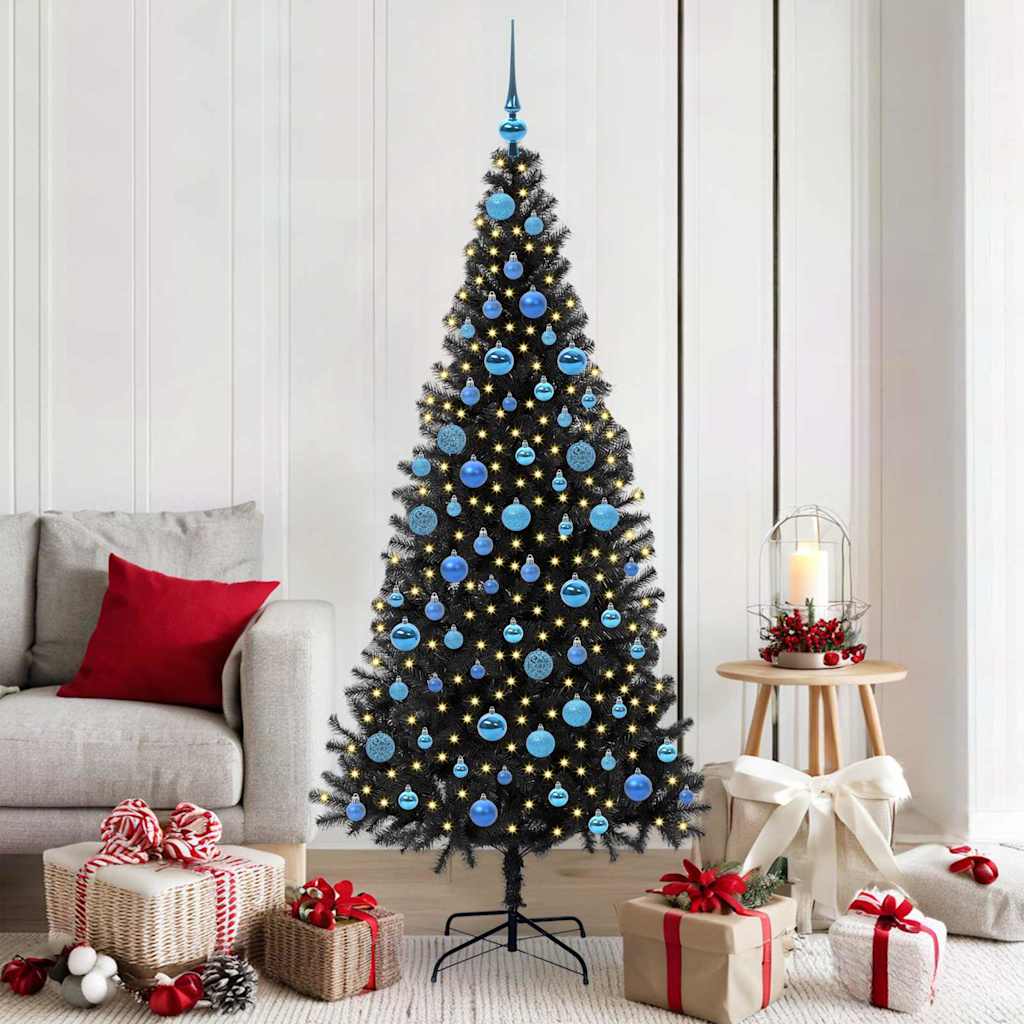 Vidaxl kerstboom zwart 180 cm pvc