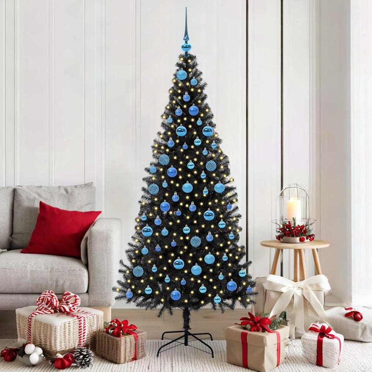 Vidaxl kerstboom zwart 180 cm pvc