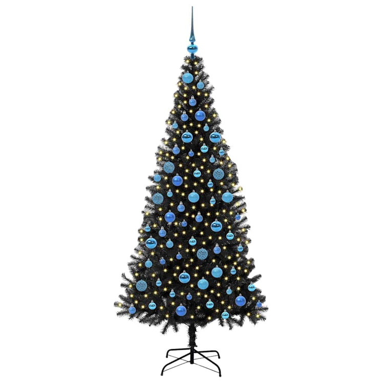 Vidaxl kerstboom zwart 180 cm pvc