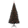 Vidaxl kerstboom met 300 led met standaard zwart 210 cm pvc