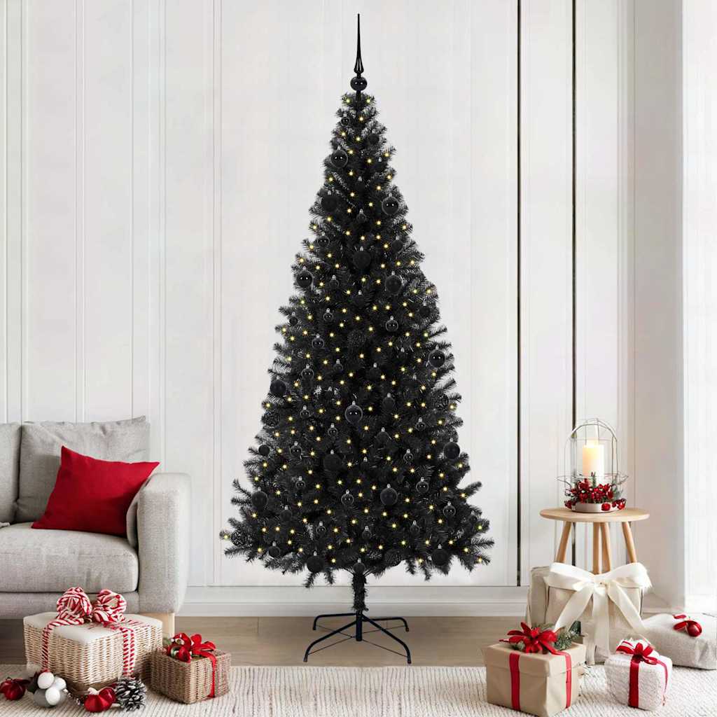 Vidaxl kerstboom zwart 210 cm pvc