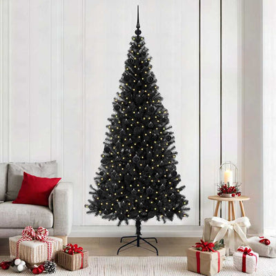 Vidaxl kerstboom zwart 210 cm pvc