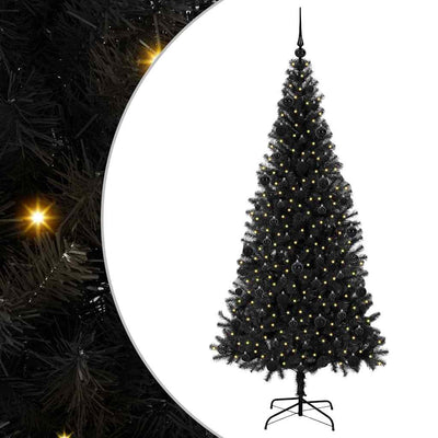 Vidaxl kerstboom zwart 210 cm pvc