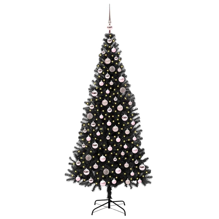 Vidaxl kerstboom zwart 210 cm pvc