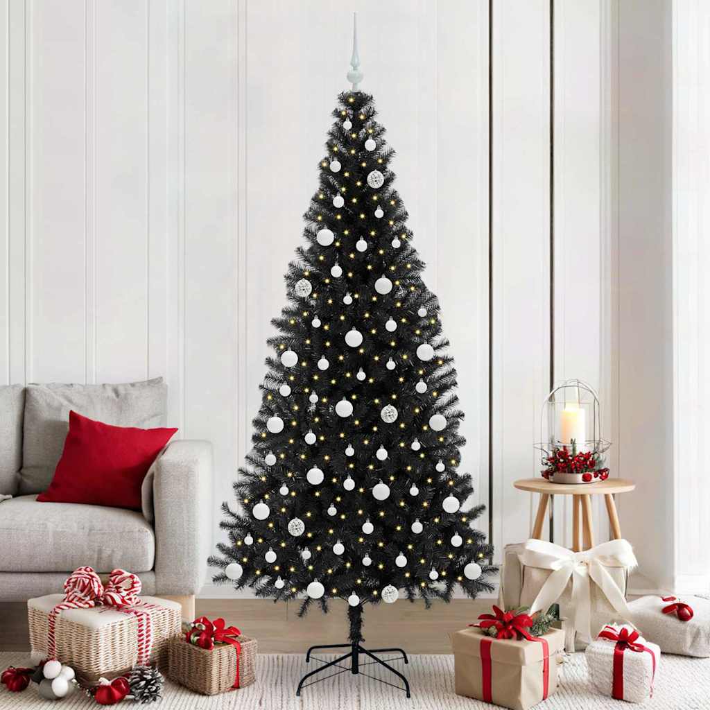 Vidaxl kerstboom zwart 210 cm pvc
