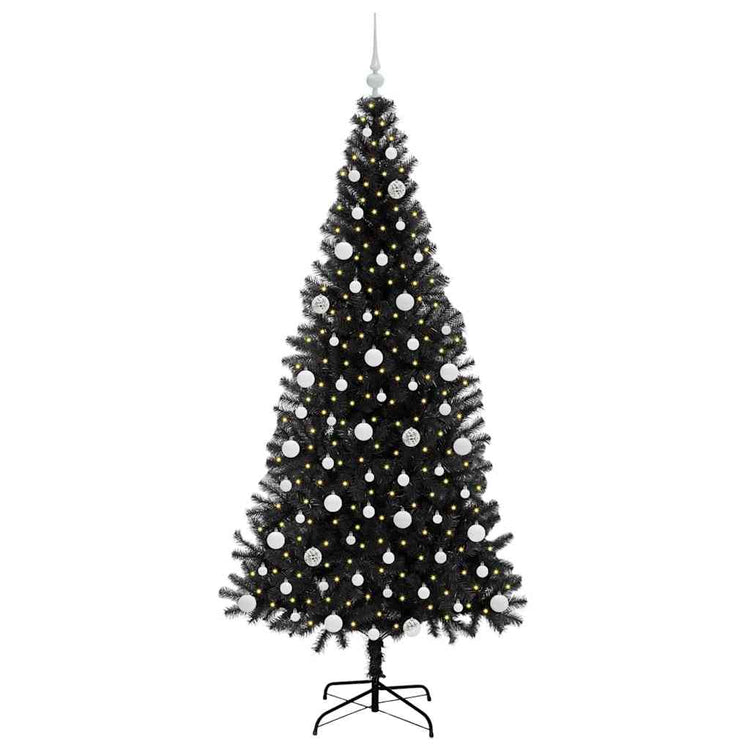 Vidaxl kerstboom zwart 210 cm pvc