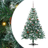 Vidaxl kunstkerstboom met 150 led groen 150 cm pvc en staal