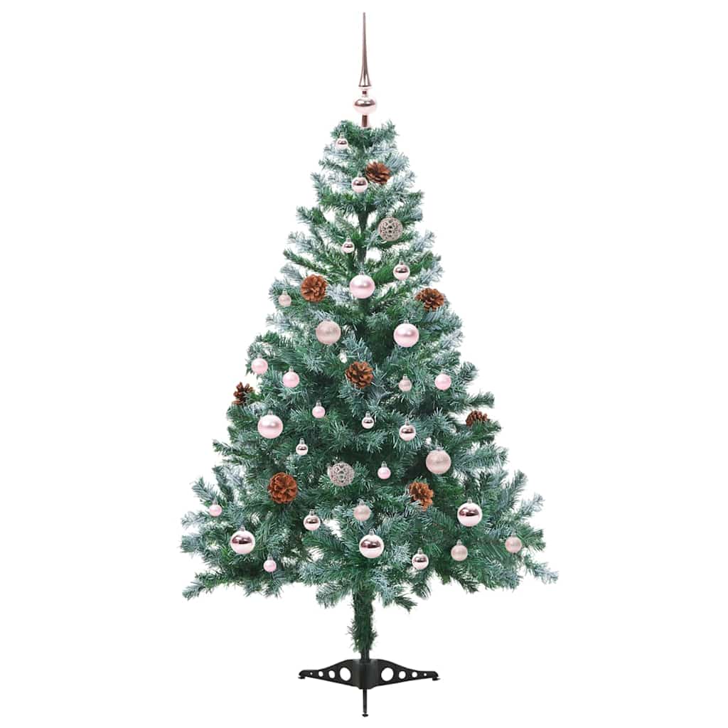 Vidaxl kunstkerstboom met 150 led groen 150 cm pvc en staal