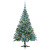 Vidaxl kunstkerstboom met 150 led groen 150 cm pvc en staal