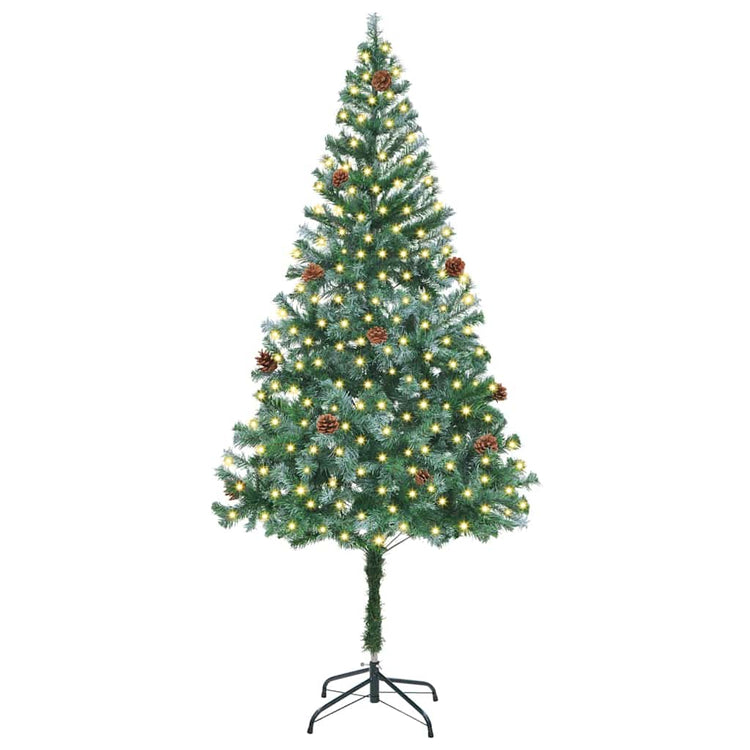 Vidaxl kunstkerstboom met 300 led groen 180 cm pvc en staal