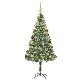 Vidaxl kunstkerstboom met 300 led groen 180 cm pvc en staal - afbeelding 3