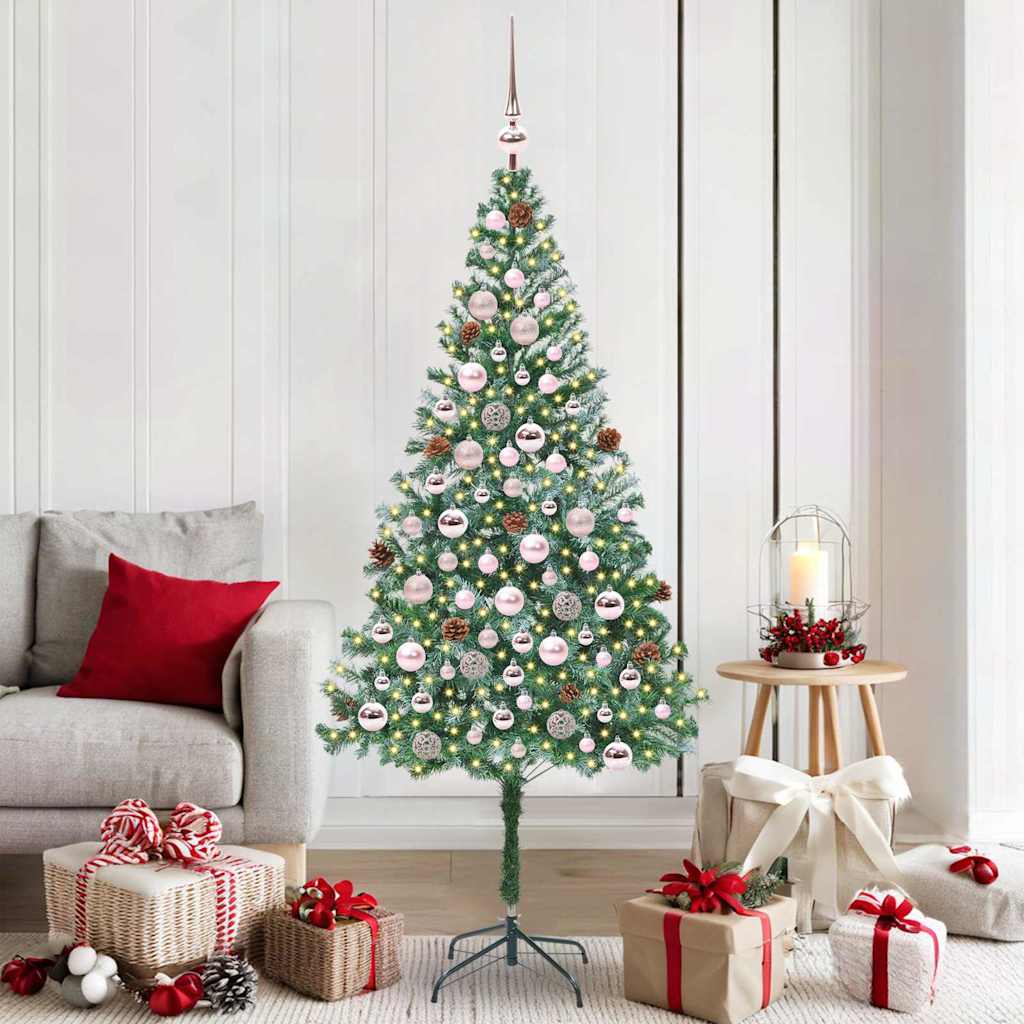 Vidaxl kunstkerstboom groen 180 cm pvc en staal