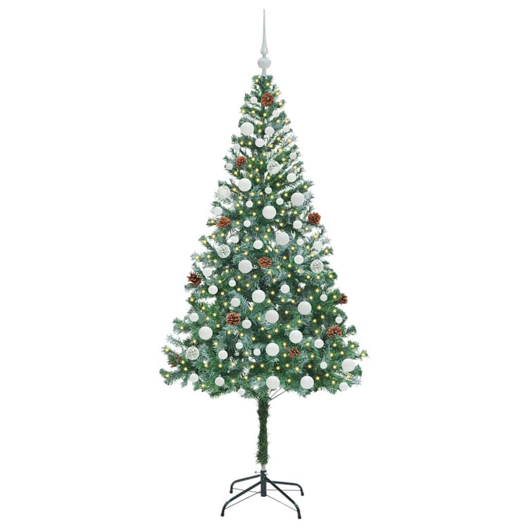 Vidaxl kunstkerstboom met 300 led groen 180 cm pvc en staal