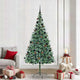 Vidaxl kunstkerstboom met 300 led groen 210 cm pvc en staal