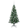 Vidaxl kunstmatig voorverlicht kerstboom groen 150 cm pvc en metaal