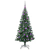 Vidaxl kunstmatig voorverlicht kerstboom groen 150 cm pvc en metaal