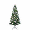 Vidaxl kunstmatig voorverlicht kerstboom groen 180 cm pvc en metaal