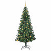 Vidaxl kunstmatig voorverlicht kerstboom groen 240 cm pvc en metaal