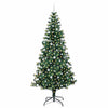 Vidaxl kunstmatig voorverlicht kerstboom groen 240 cm pvc en metaal