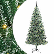 Vidaxl kunstmatige kerstboom sneeuw gevlochten met led licht 240 cm - afbeelding 2