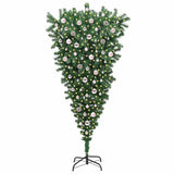 Vidaxl ophang kunst kerstboom met ballenset groen 210 cm pvc - afbeelding 3
