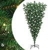 Vidaxl ondersteboven kunstkerstboom met verlichting en ballen set pvc