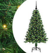 Vidaxl kunstkerstboom groen 120 cm pvc en staal en kunststof - afbeelding 2