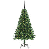 Vidaxl kunstkerstboom groen 120 cm pvc en staal en kunststof