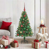 Vidaxl kunstkerstboom groen 120 cm pvc en staal en kunststof